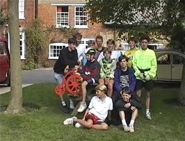 The group outside Thurlby hostel